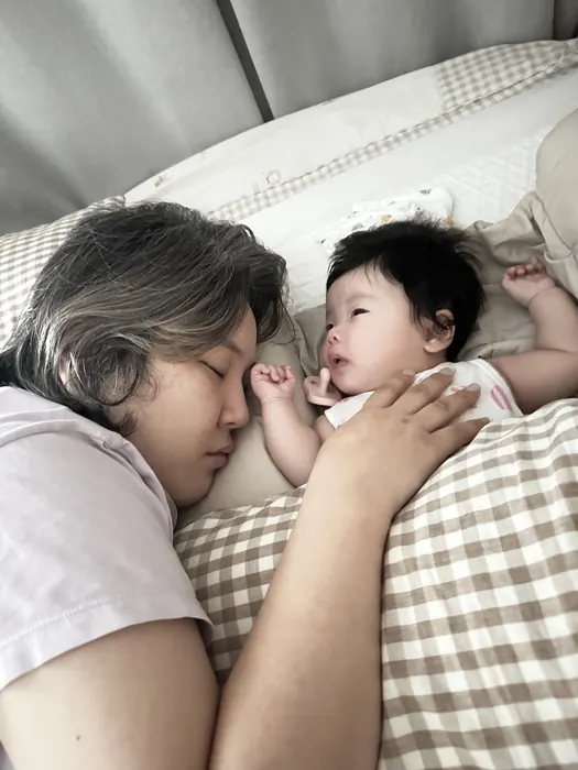 Feeling the warmth of Mom’s embrace