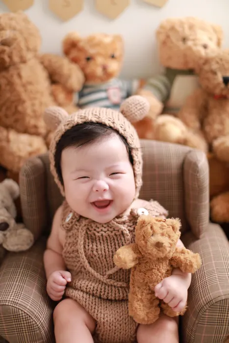 Baby Pastel Studio 100 Days Photo Shoot